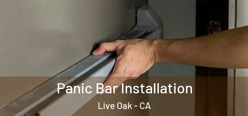 Panic Bar Installation Live Oak - CA