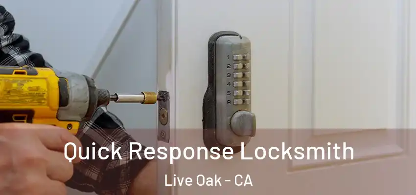 Quick Response Locksmith Live Oak - CA